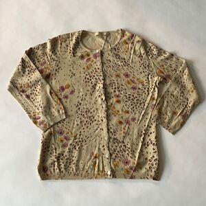 Vintage Floral & Animal Print Cardigan